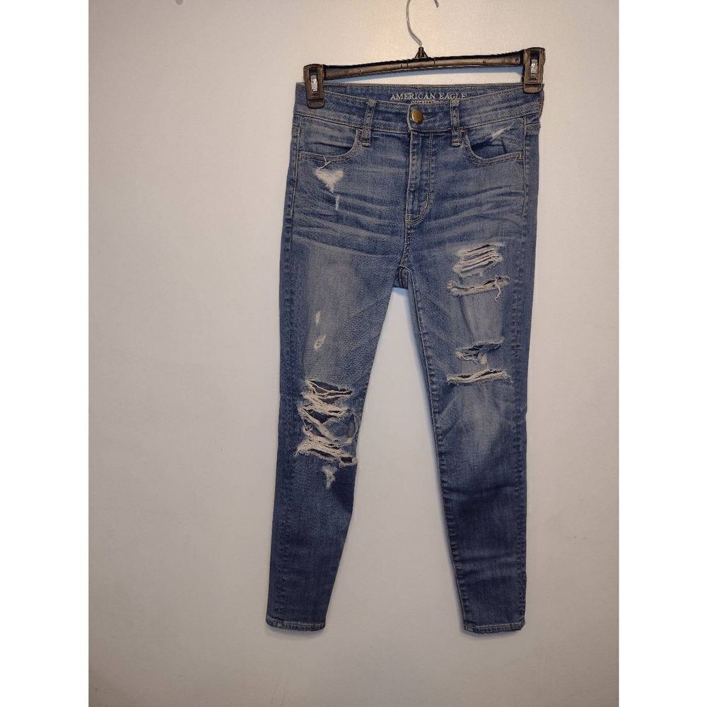 American Eagle Size 4 S Short Super Stretch Hi Rise Jegging Jeans